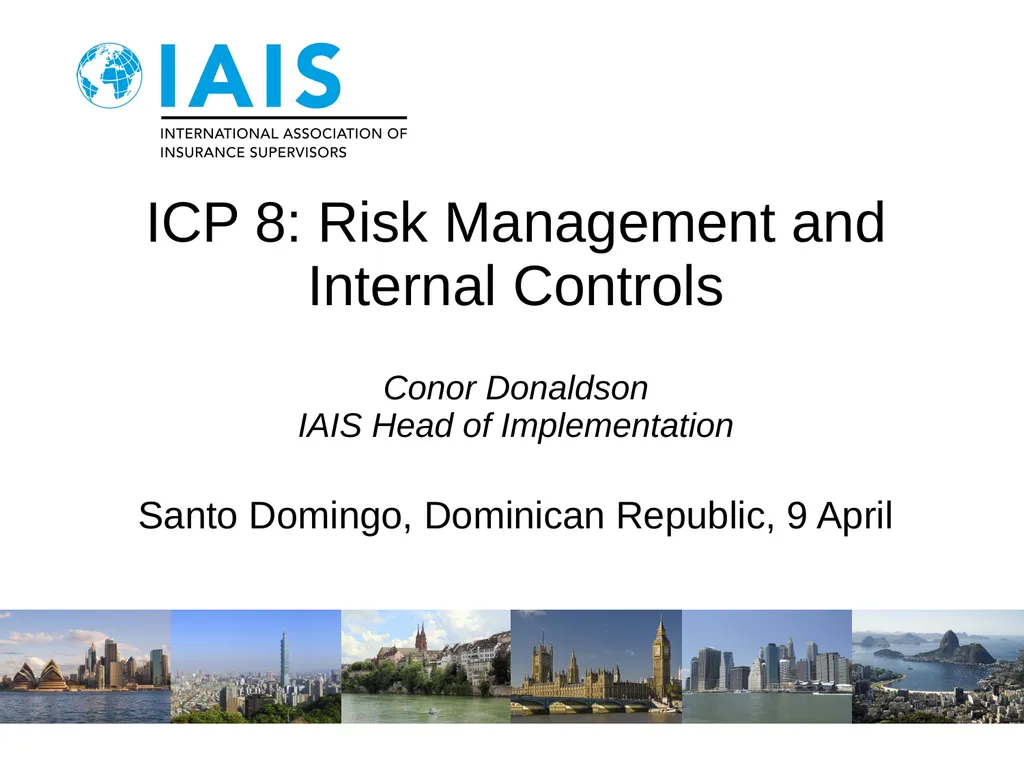 ICP 8: Risk Management and Internal Controls Conor