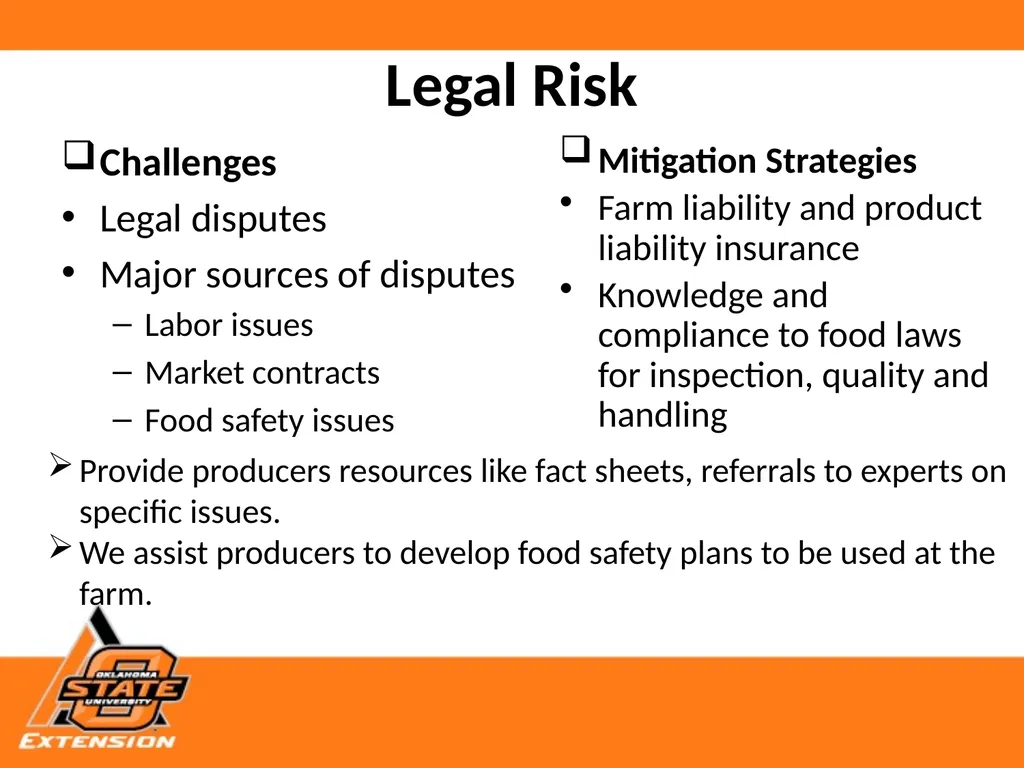 Risks, Strategies and Resources for Small Scale - slide 7 of 11