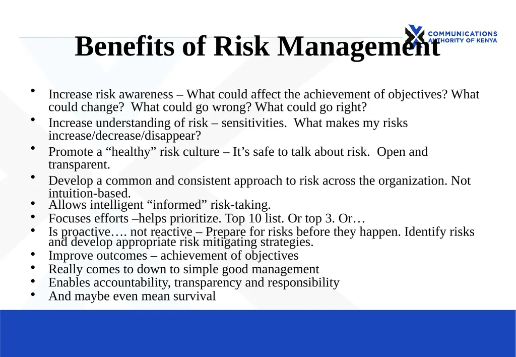 Risk Management & Internal Audit (RMIA) Department - slide 9 of 11
