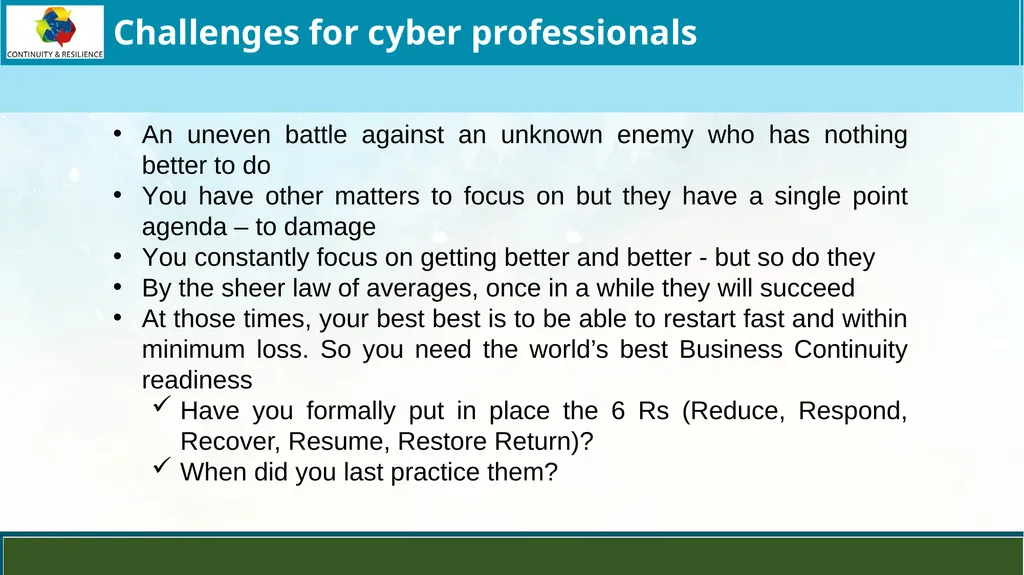 Business Continuity Planning (BCP) - Best - slide 7 of 23