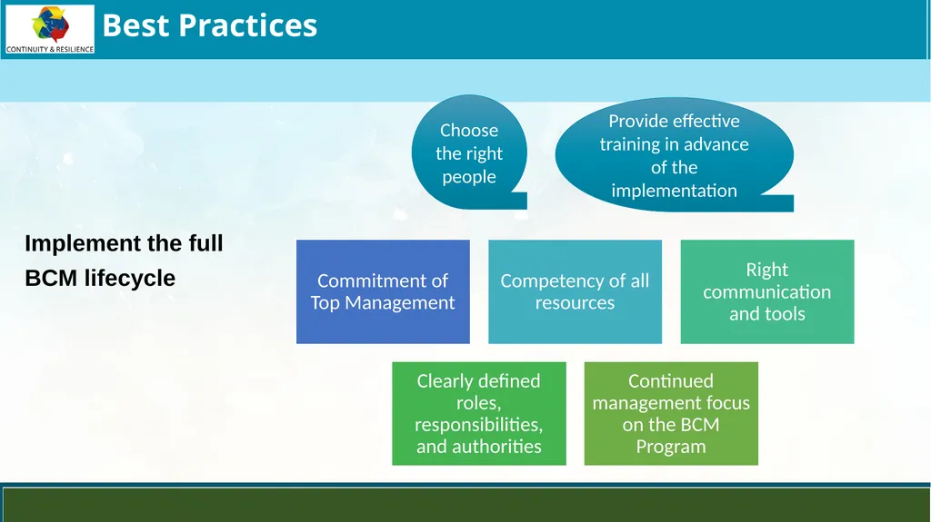 Business Continuity Planning (BCP) - Best - slide 16 of 23