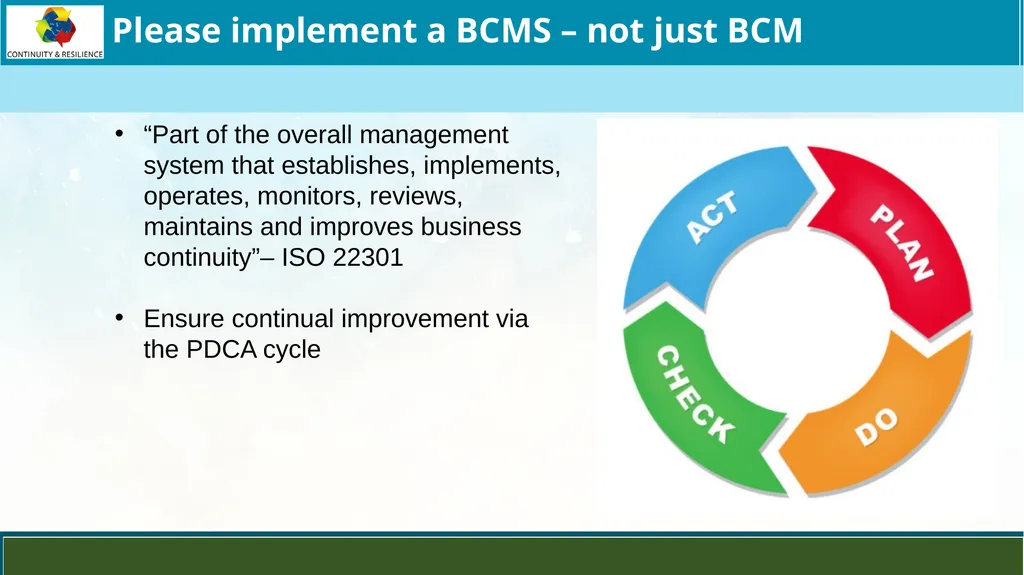 Business Continuity Planning (BCP) - Best - slide 13 of 23