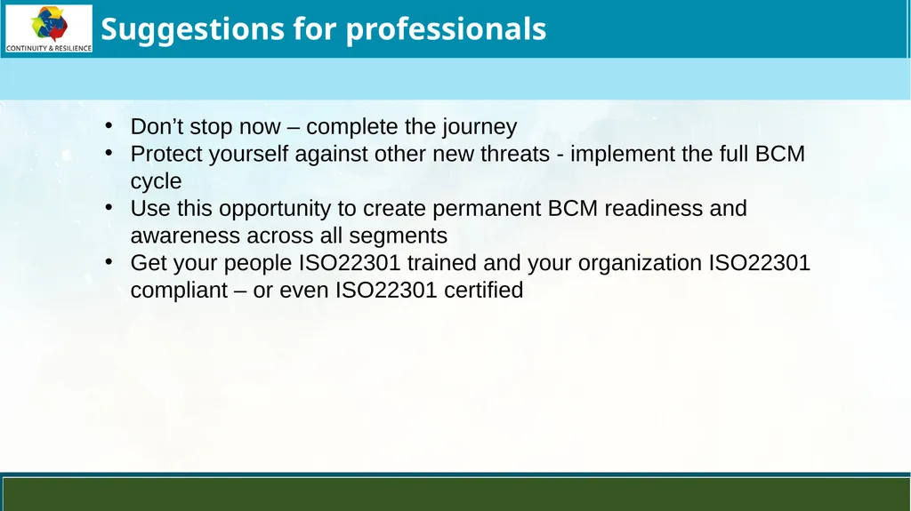 Business Continuity Planning (BCP) - Best - slide 15 of 23