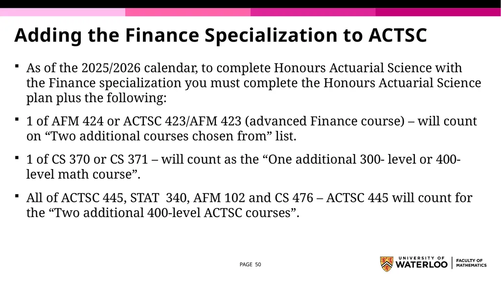First Year Information night Statistics and - slide 50 of 58