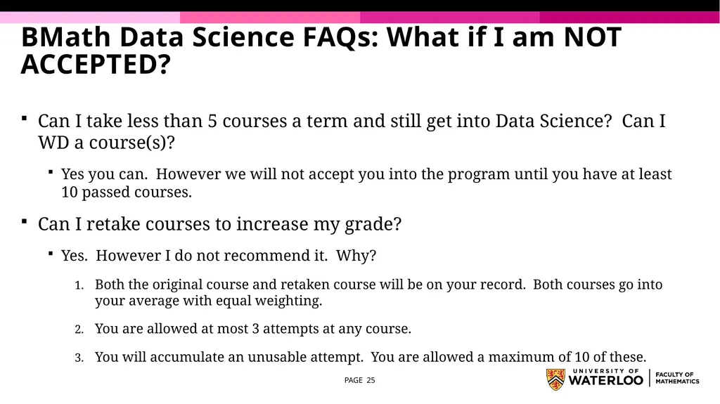 First Year Information night Statistics and - slide 25 of 58