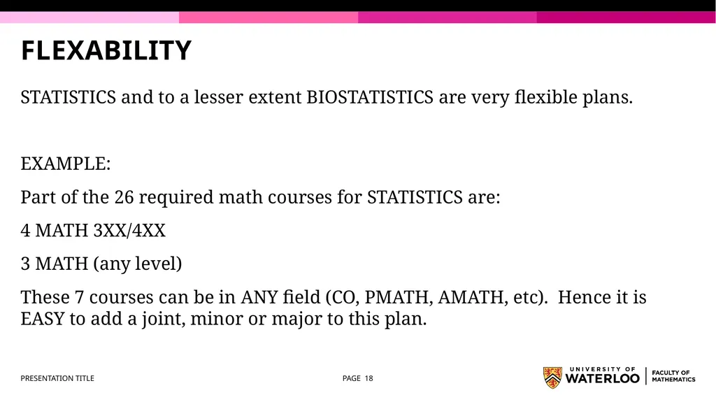 First Year Information night Statistics and - slide 18 of 58
