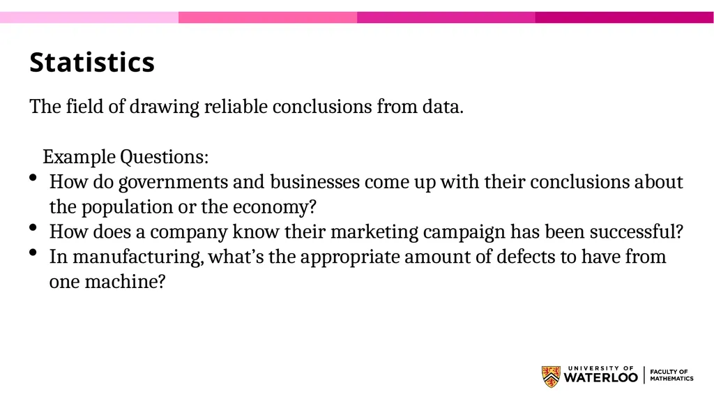 First Year Information night Statistics and - slide 9 of 58