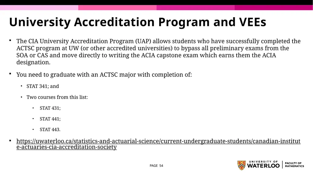 First Year Information night Statistics and - slide 54 of 58