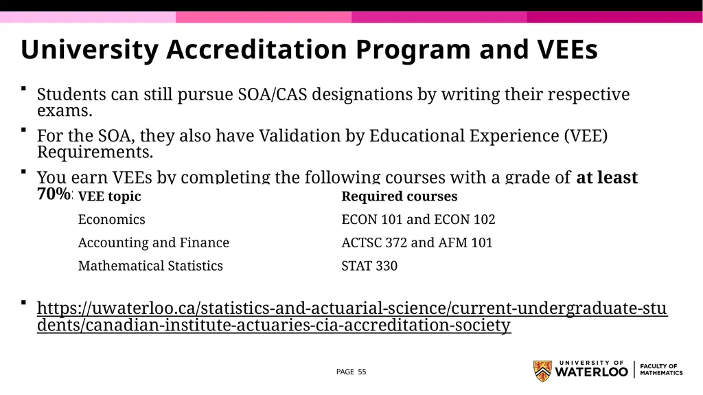 First Year Information night Statistics and - slide 55 of 58