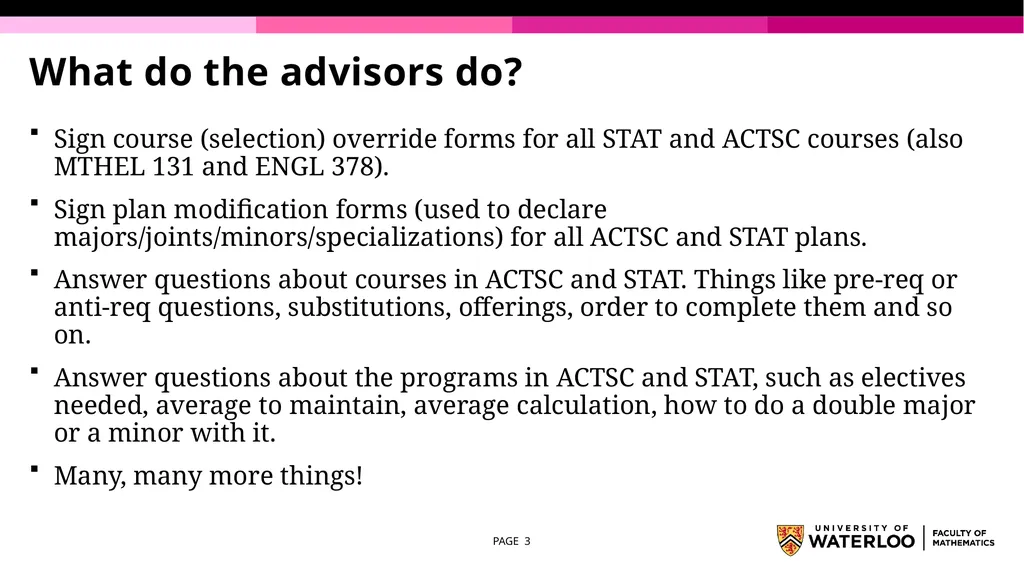 First Year Information night Statistics and - slide 3 of 58