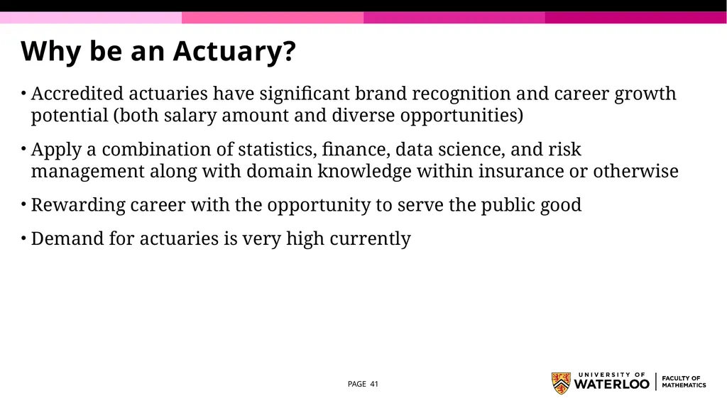 First Year Information night Statistics and - slide 41 of 58