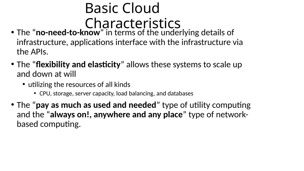 Software and Hardware in the Cloud 10-1 Learning - slide 8 of 22