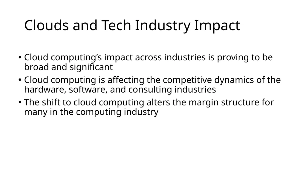 Software and Hardware in the Cloud 10-1 Learning - slide 18 of 22
