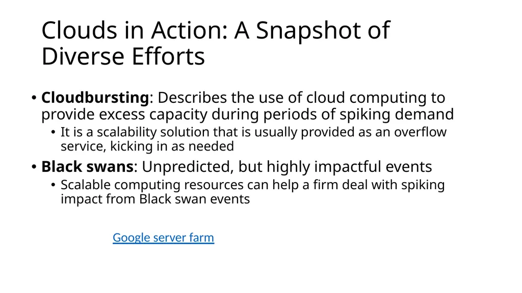 Software and Hardware in the Cloud 10-1 Learning - slide 16 of 22