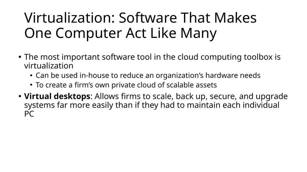 Software and Hardware in the Cloud 10-1 Learning - slide 21 of 22