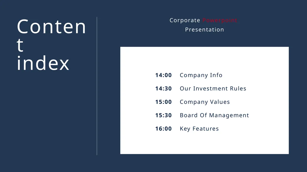Business slides. Corporate PowerPoint Presentation - slide 2 of 40