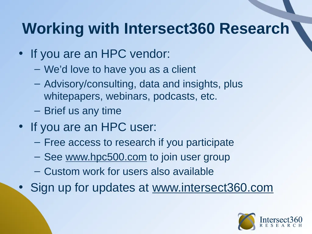 HPC Software in 2014 September 2014 Addison Snell, - slide 21 of 22