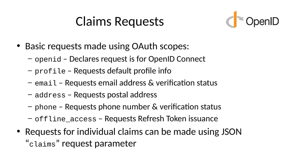 Introduction to OpenID Connect April 8, 2025 - slide 17 of 66