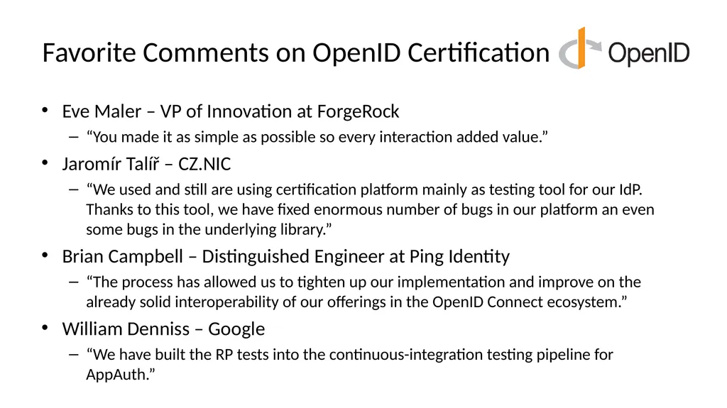 Introduction to OpenID Connect April 8, 2025 - slide 59 of 66