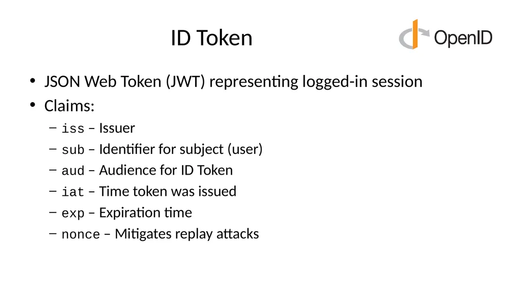 Introduction to OpenID Connect April 8, 2025 - slide 15 of 66