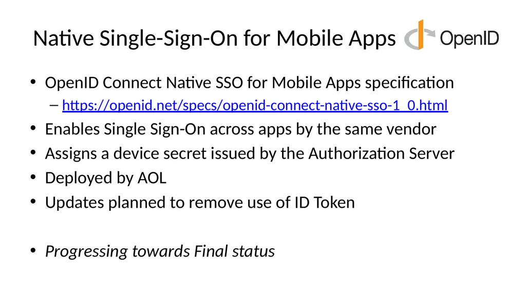 Introduction to OpenID Connect April 8, 2025 - slide 42 of 66