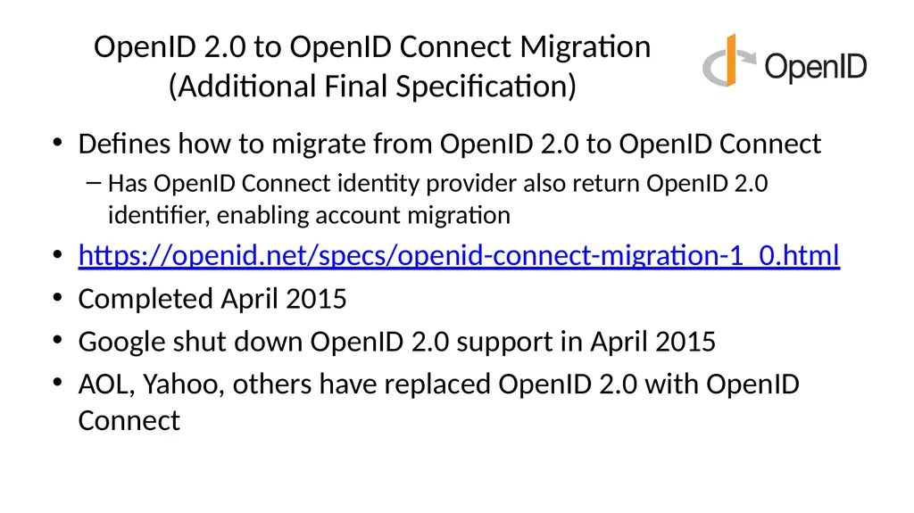 Introduction to OpenID Connect April 8, 2025 - slide 24 of 66