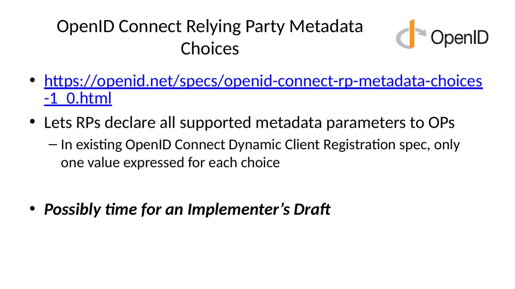 Introduction to OpenID Connect April 8, 2025 - slide 38 of 66