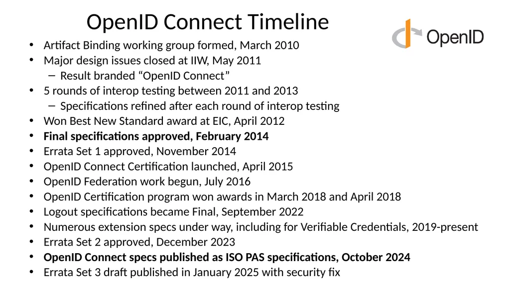 Introduction to OpenID Connect April 8, 2025 - slide 13 of 66