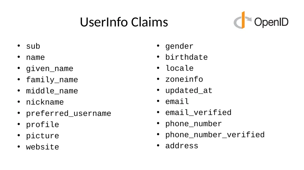 Introduction to OpenID Connect April 8, 2025 - slide 18 of 66