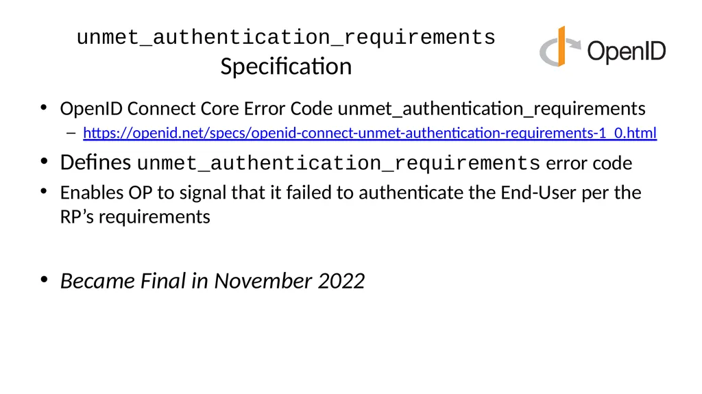 Introduction to OpenID Connect April 8, 2025 - slide 28 of 66