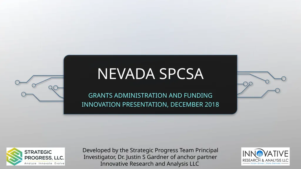 Nevada SPCSA Grants Administration and Funding - slide 1 of 11