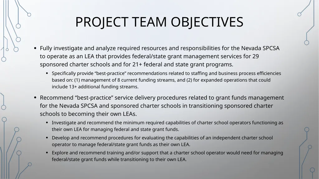 Nevada SPCSA Grants Administration and Funding - slide 2 of 11
