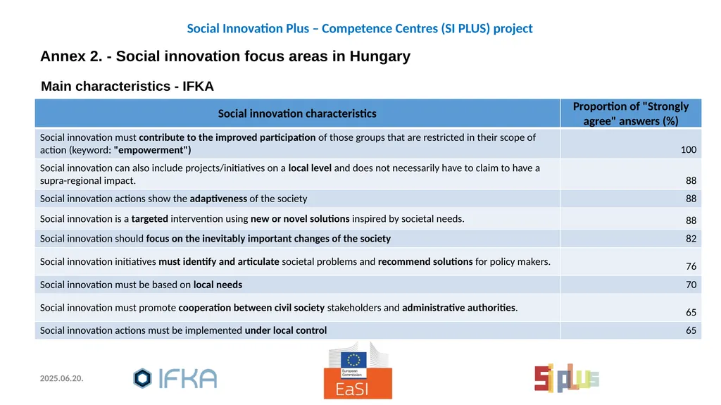 Social Innovation: policies and practices, - slide 26 of 28