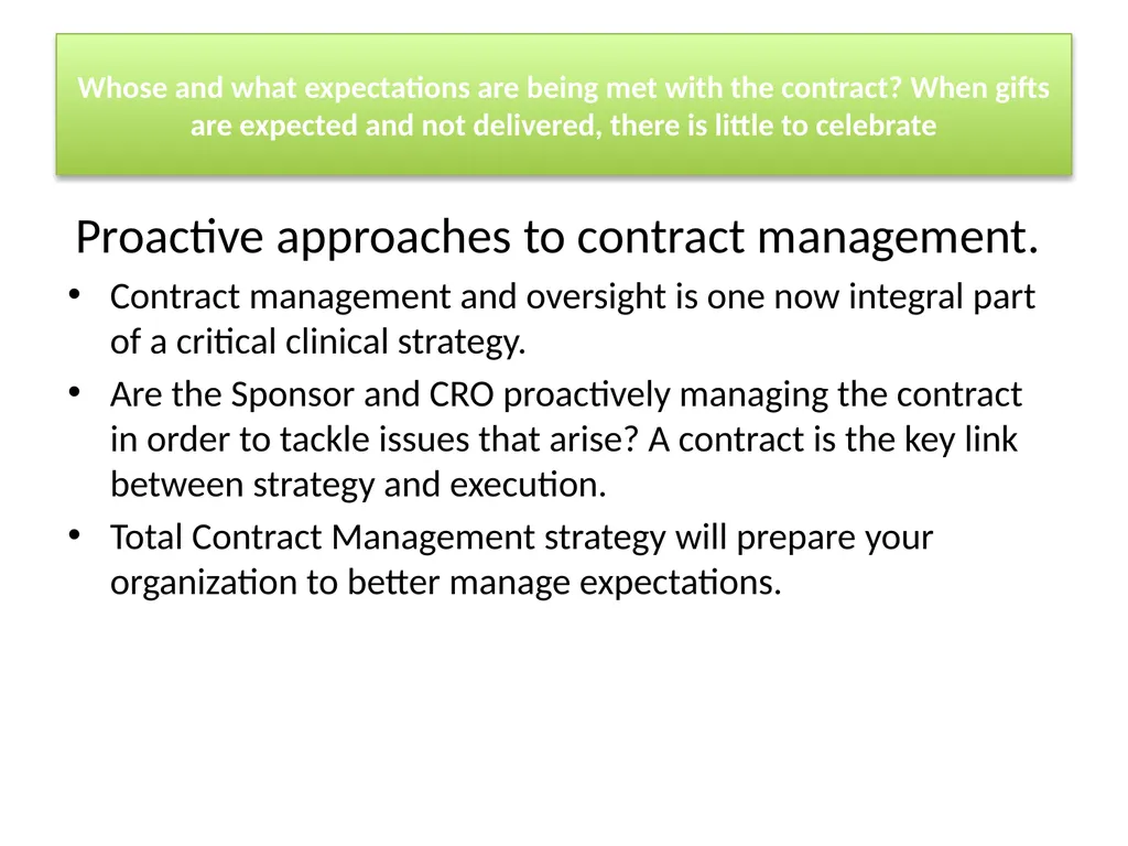 Having a Prosperous New Year with a CRO: The Gift - slide 6 of 34