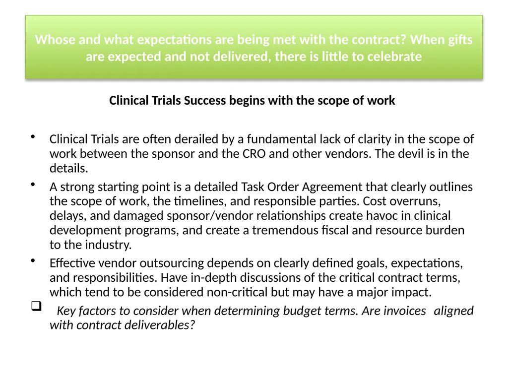 Having a Prosperous New Year with a CRO: The Gift - slide 8 of 34