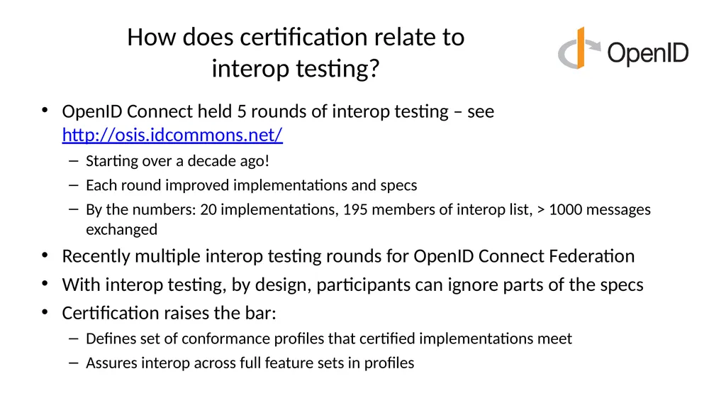 Introduction to OpenID Connect October 29, 2024 - slide 57 of 66