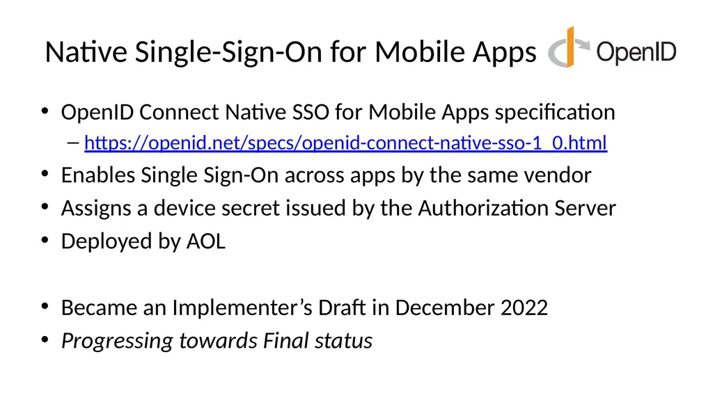 Introduction to OpenID Connect October 29, 2024 - slide 41 of 66