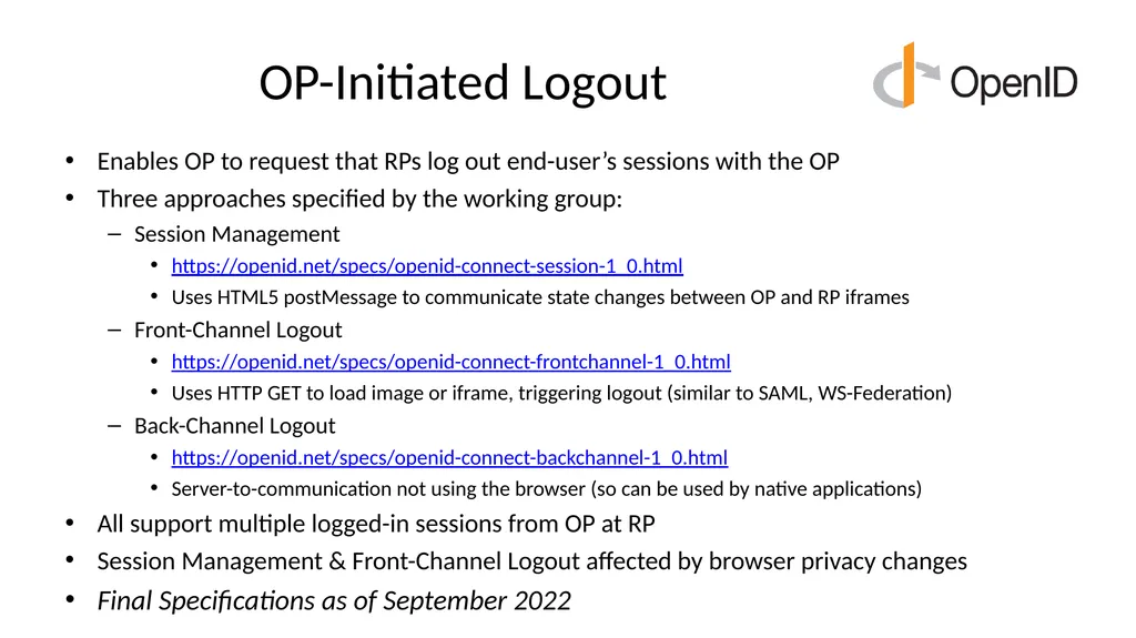 Introduction to OpenID Connect October 29, 2024 - slide 27 of 66