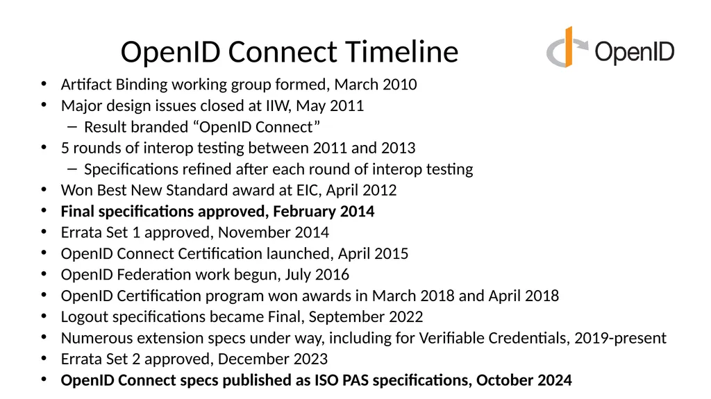 Introduction to OpenID Connect October 29, 2024 - slide 13 of 66