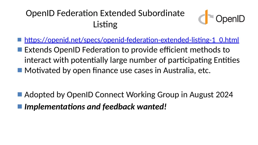 Introduction to OpenID Connect October 29, 2024 - slide 34 of 66