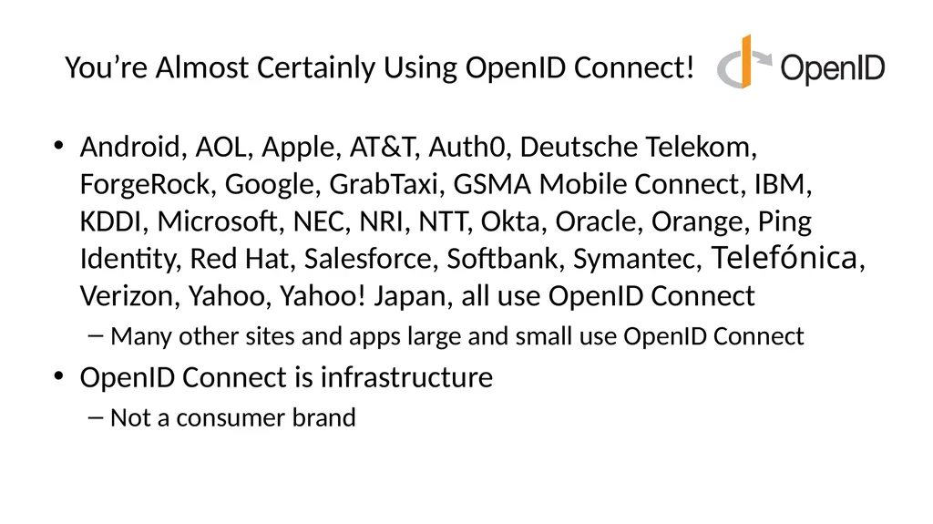 Introduction to OpenID Connect October 29, 2024 - slide 4 of 66