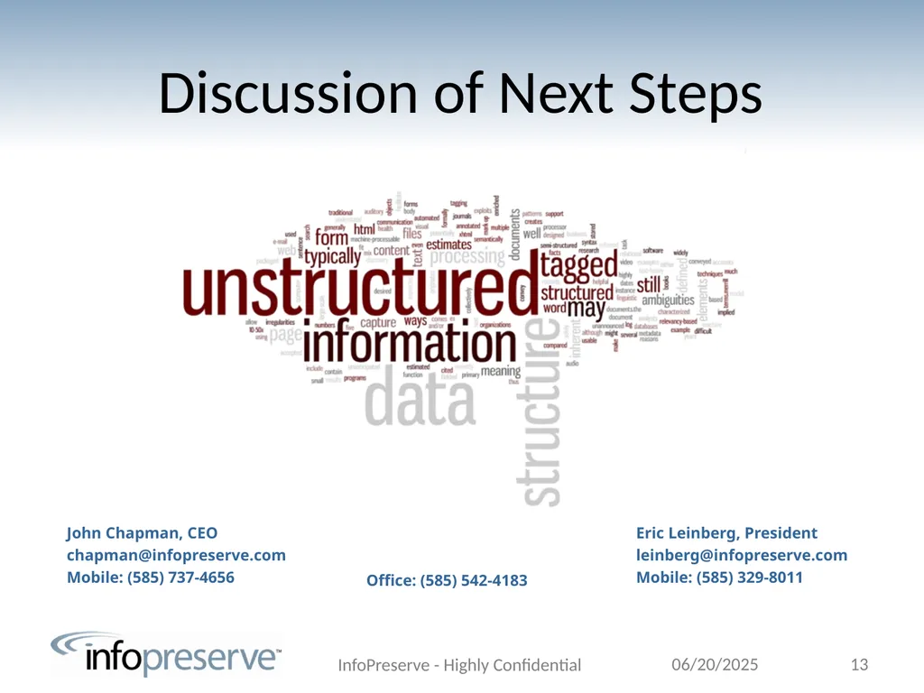 John Chapman, CEO Searchable. Secure. Simple. Easy - slide 13 of 13