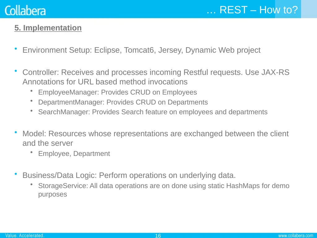 RESTful Web Services 29–Oct–2010 by Senthil - slide 16 of 19