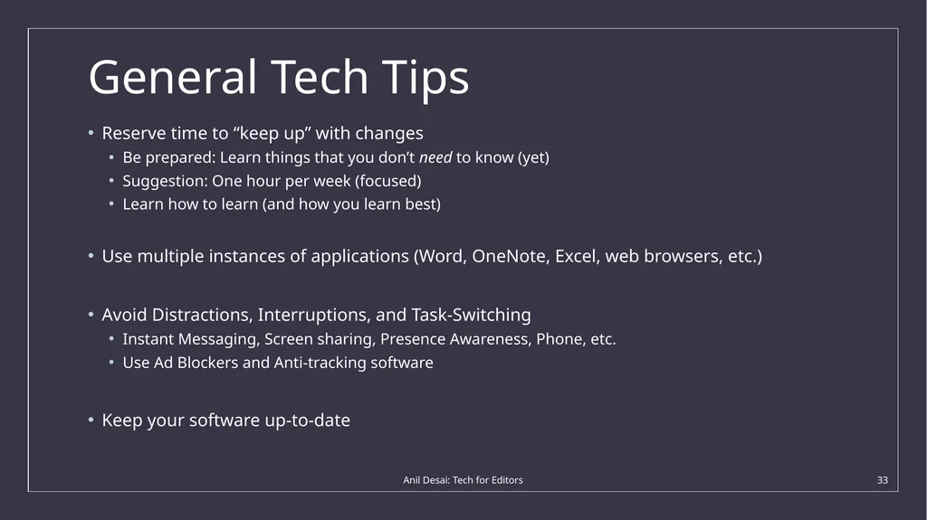 Austin Editors Guild: The Technology of Editing - slide 33 of 36