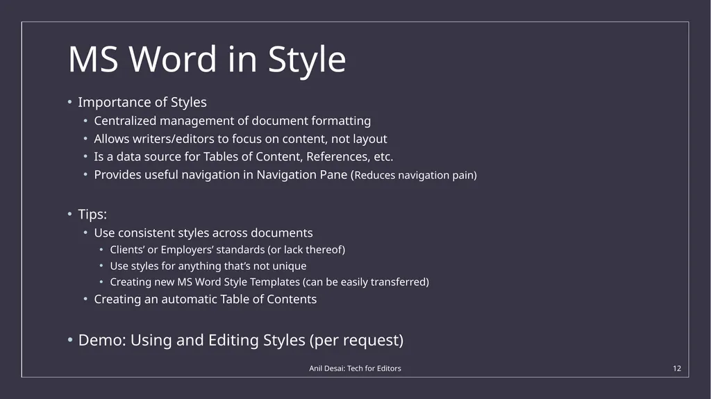 Austin Editors Guild: The Technology of Editing - slide 12 of 36