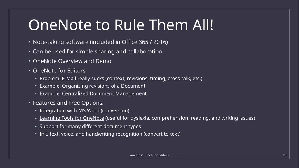 Austin Editors Guild: The Technology of Editing - slide 23 of 36