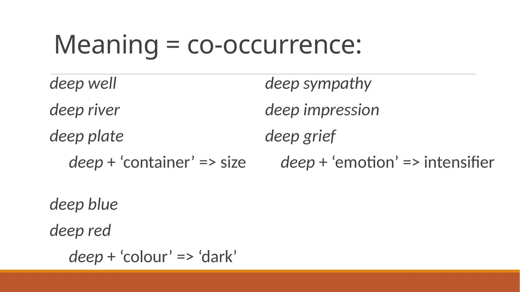 Distributional Semantic Models in Lexical - slide 7 of 30