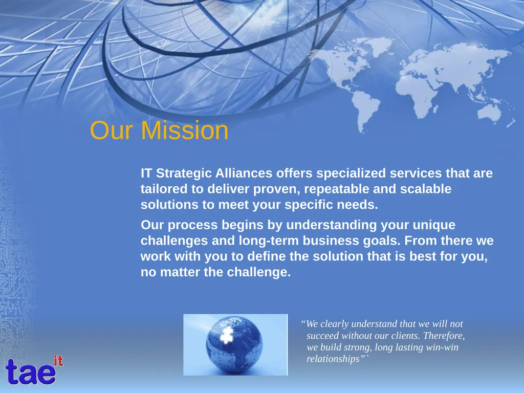 Your Technology Partners IT Strategic Alliances - slide 5 of 24