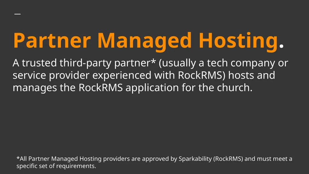 Rock 101: Choosing the Correct Hosting Solution - slide 14 of 20