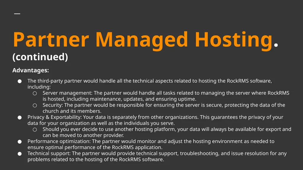 Rock 101: Choosing the Correct Hosting Solution - slide 16 of 20